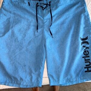 Hurley Blue Board Shorts Quick-Dry Swimwear